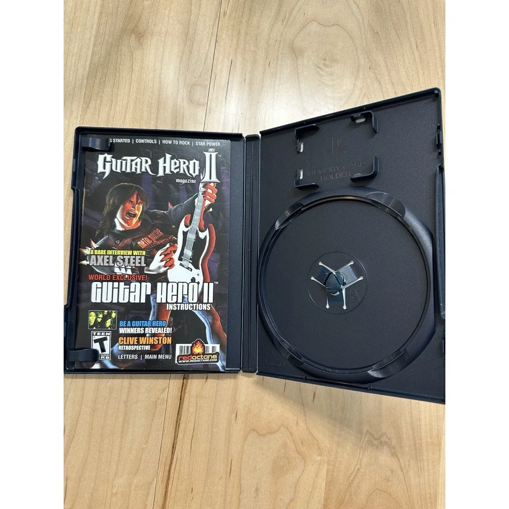 Guitar Hero II Case & Manual Only NO GAME Sony PlayStation 2 PS2 Activision